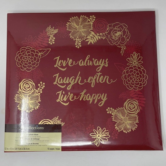 Recollections Love Laugh Live Scrapbook Album 12x12 and 20 Sheet Refill Pages - Picture 2 of 12